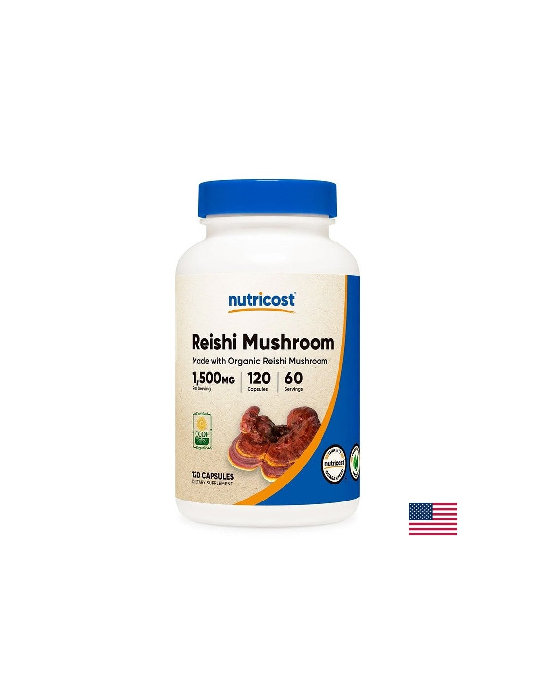 Imunitate puternică, energie și tonus - Reishi, 750 mg x 120 capsule