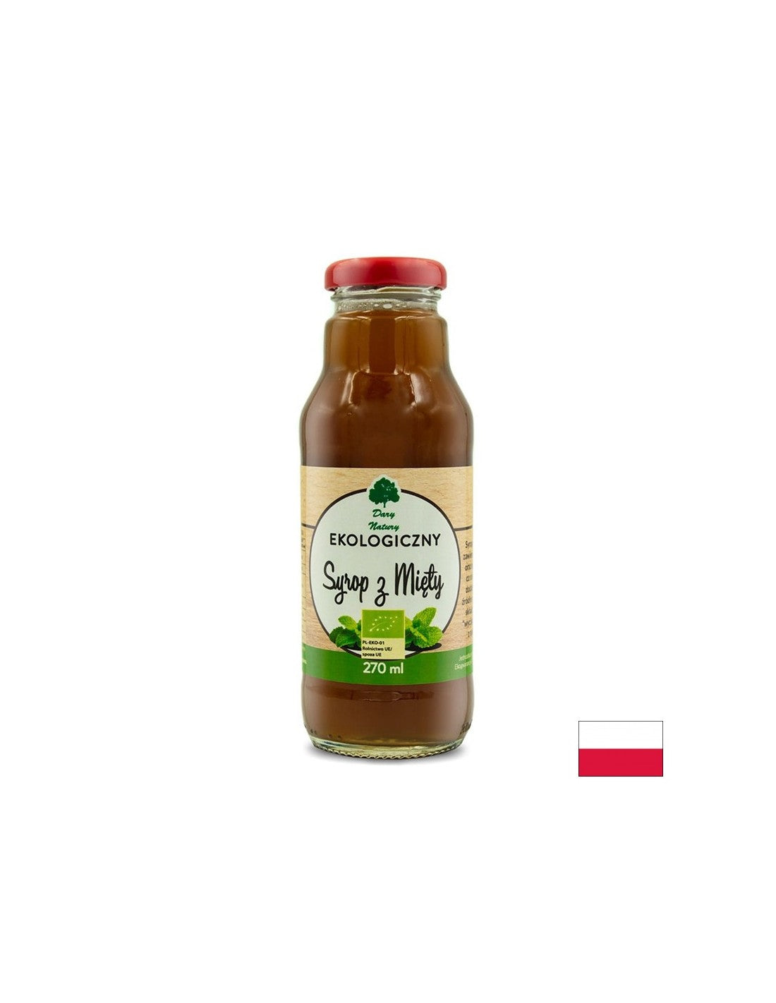 Sirop de menta Bio, 270 ml Dary Natury