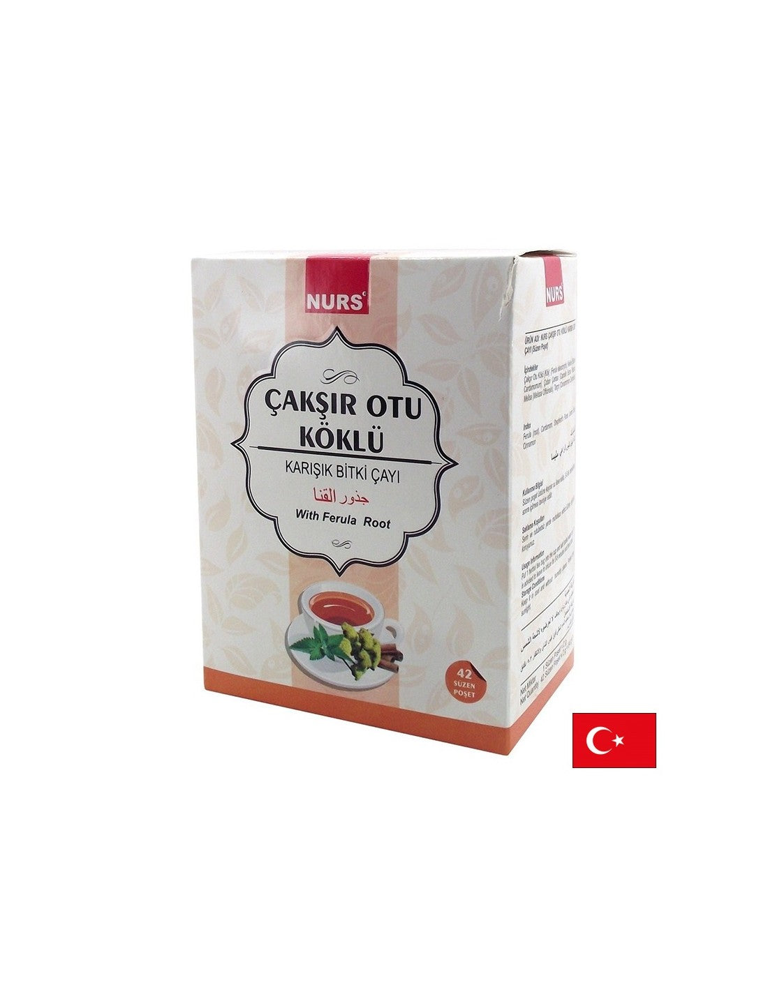 Ceai mixt din plante cu rădăcină de ferulă - energie și potență masculină, 42 de pliculețe de filtru