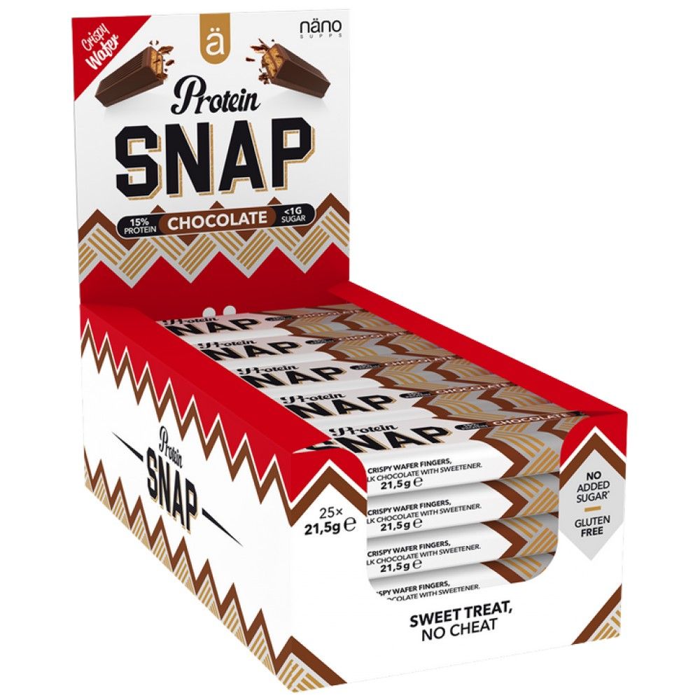 Protein Snap | Baton crocant cu conținut scăzut de zahăr - 25 x 21,5 grame