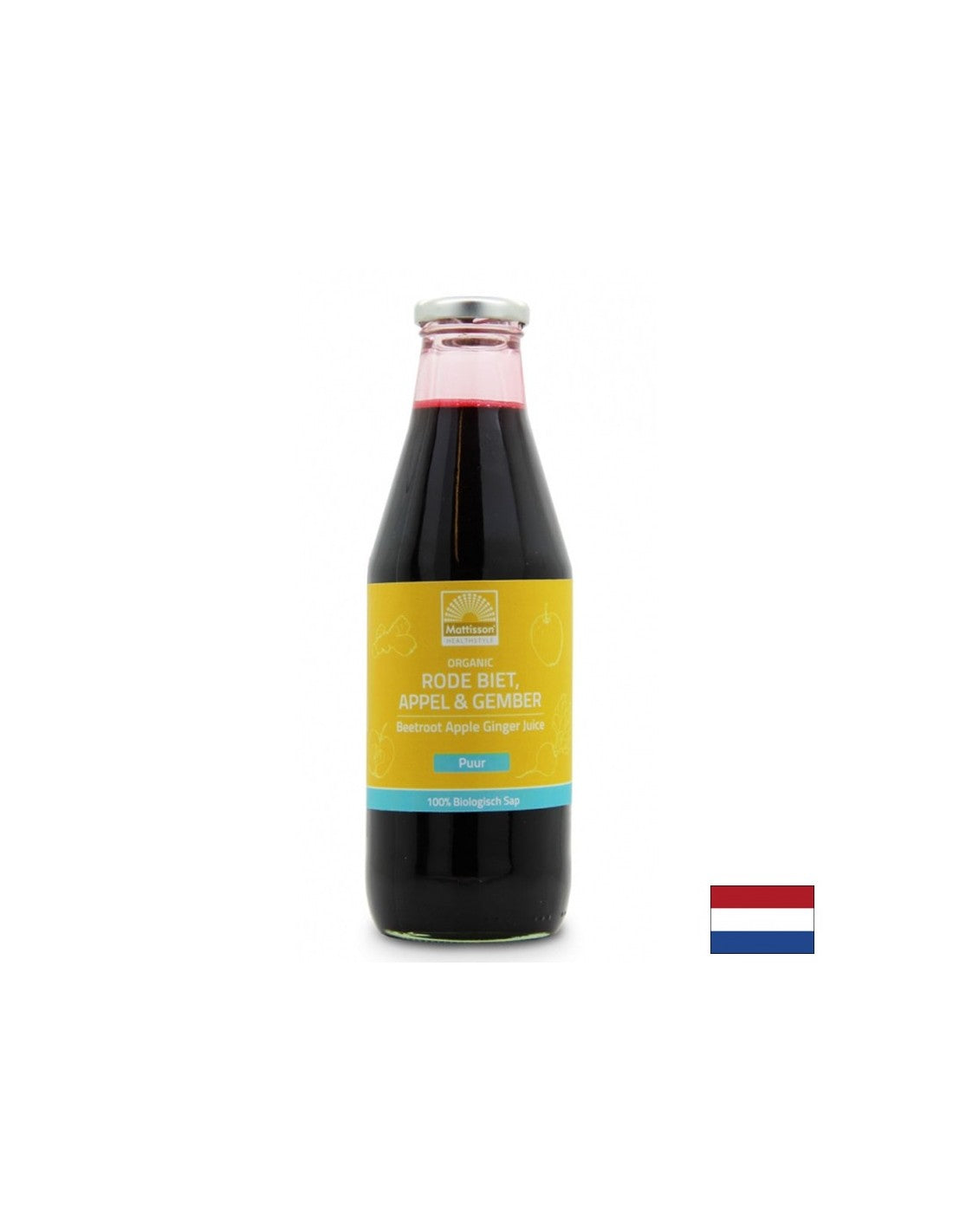 Suc organic de sfeclă, mere și ghimbir - Digestie și peristaltism, 750 ml