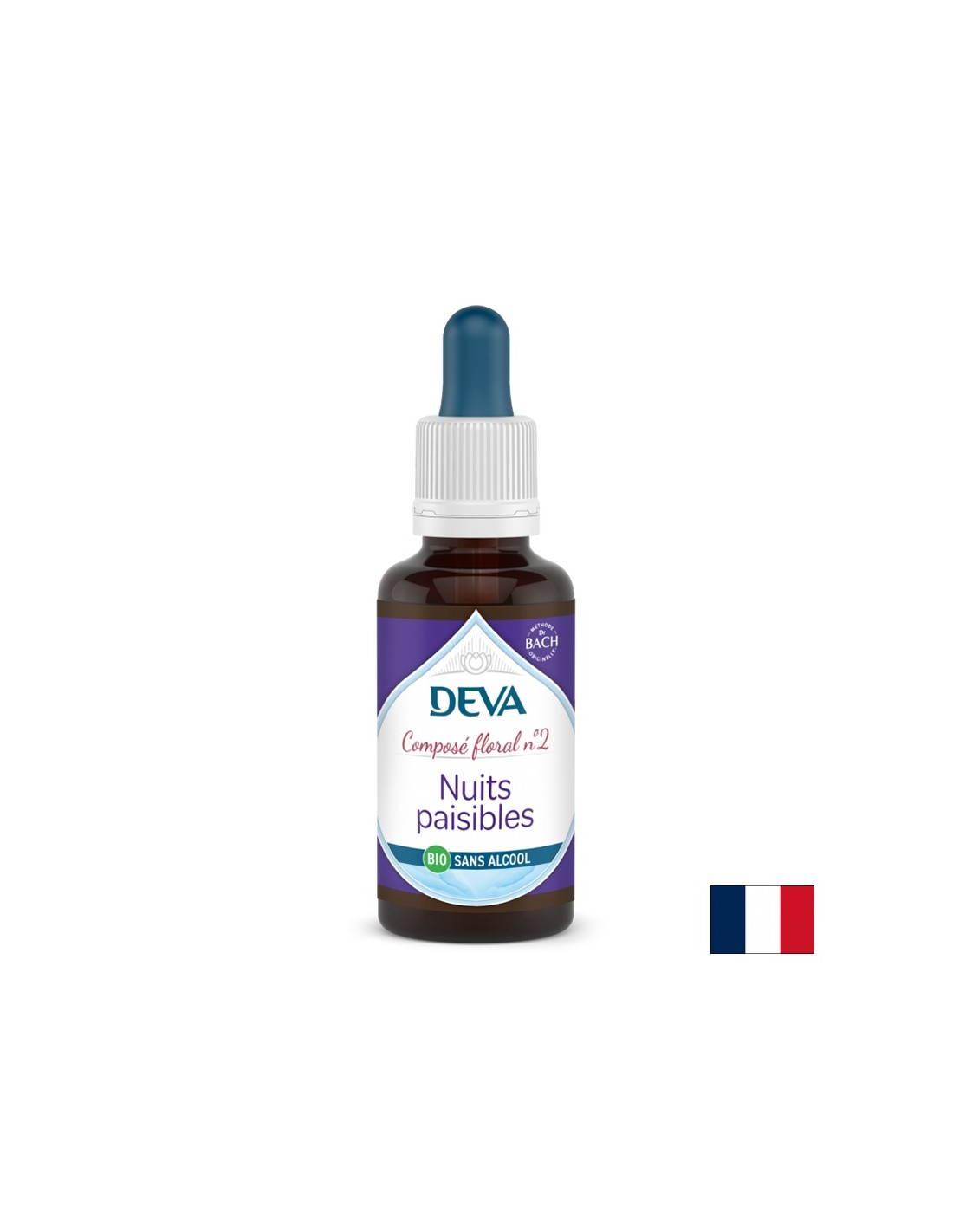 Nopți liniștite, Esențe florale, Picături florale Bach nr. 2 (fără alcool), 30 ml