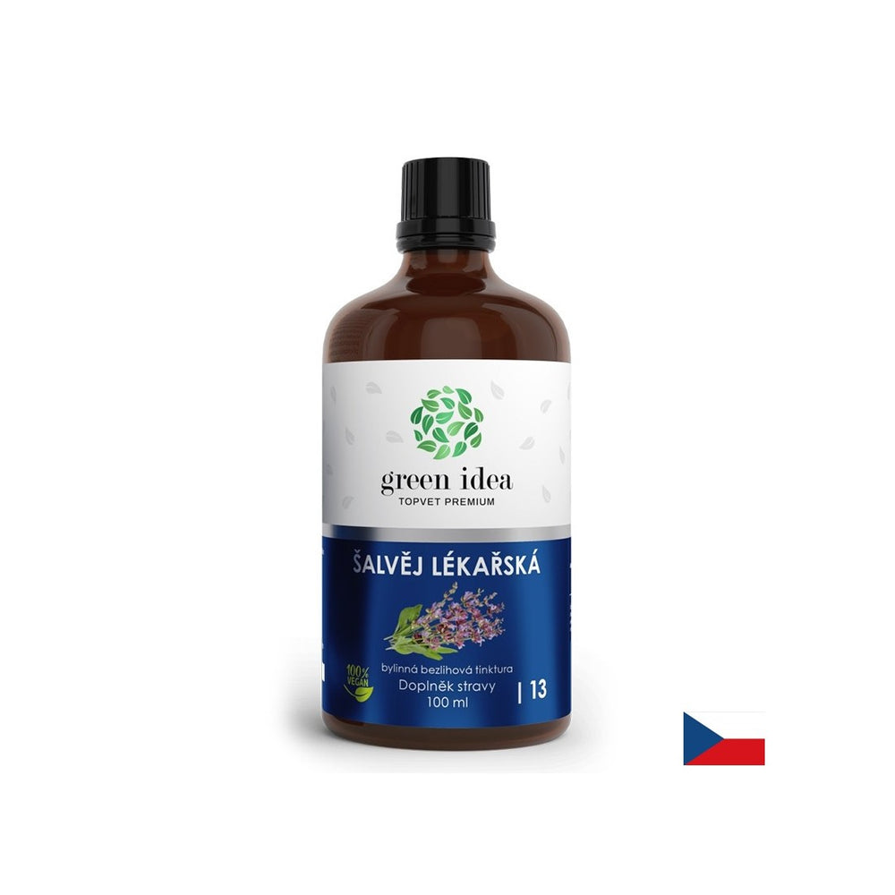 Împotriva transpirației nedorite și a menopauzei - Salvie (tinctură de salvie), fără alcool, 100 ml
