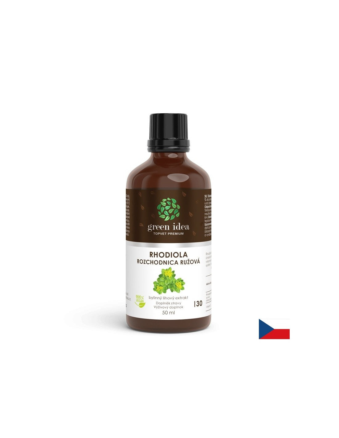 Stres și bună dispoziție - Rădăcină aurie + vitamina C, tinctură de 50 ml