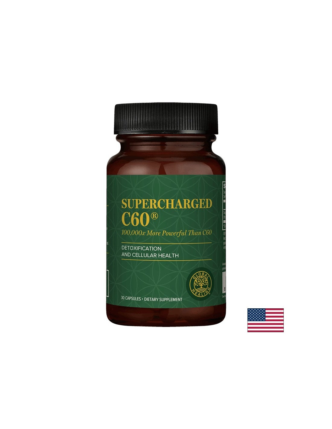 Supercharged C60® - Carbon Activat Microactivat, 30 capsule Global Healing