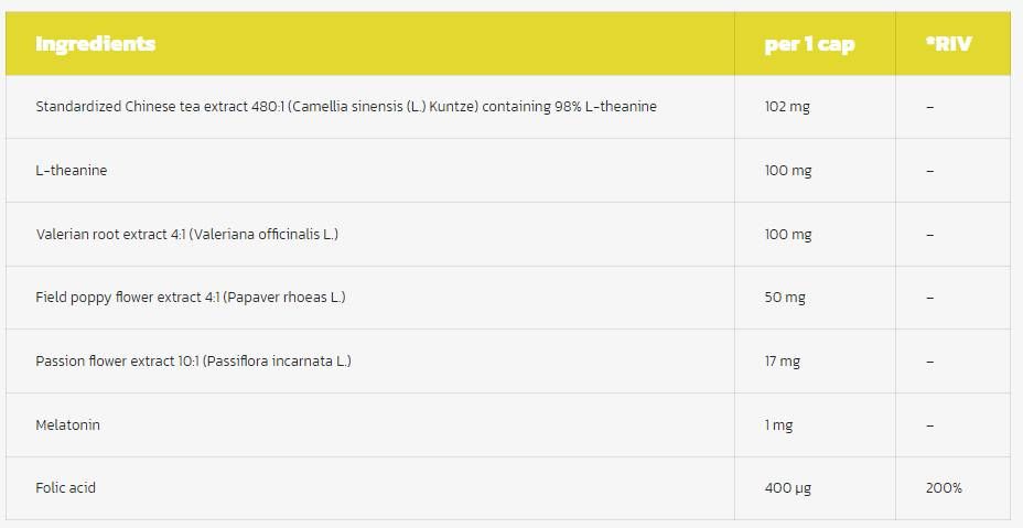 Apatil Night | cu L-Teanina, Valeriana si Floarea Pasiunii - 30 capsule