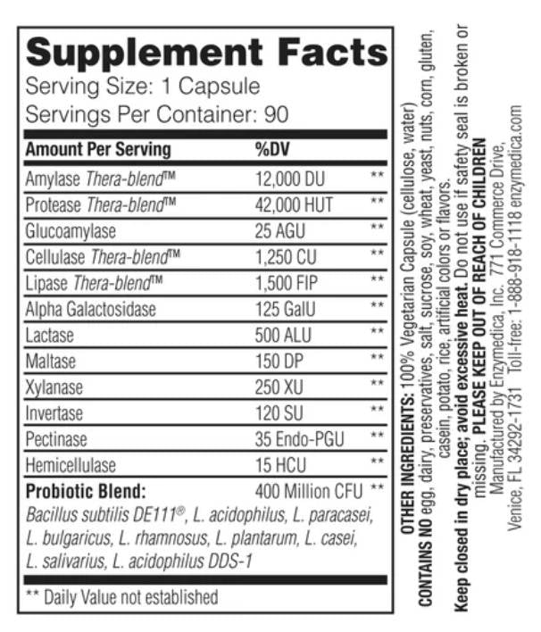 Digest + Probiotice - 90 capsule