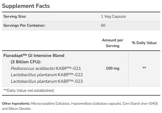 Suport pentru bacterii intestinale | cu 3 miliarde de celule active - 60 de capsule
