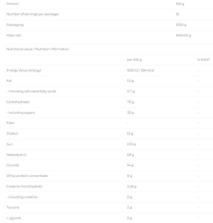 MASS PAK - 1000 grame