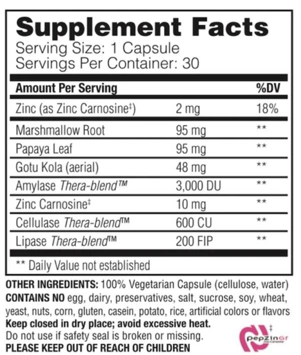 Calmează acid | cu Marshmallow & Papaya - 30 capsule