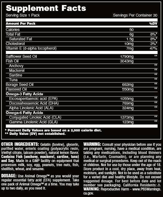 Animal Omega - 30 pachete