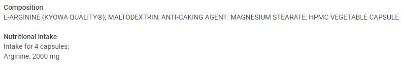 Arginina Kyowa® 2000 mg - 120 capsule