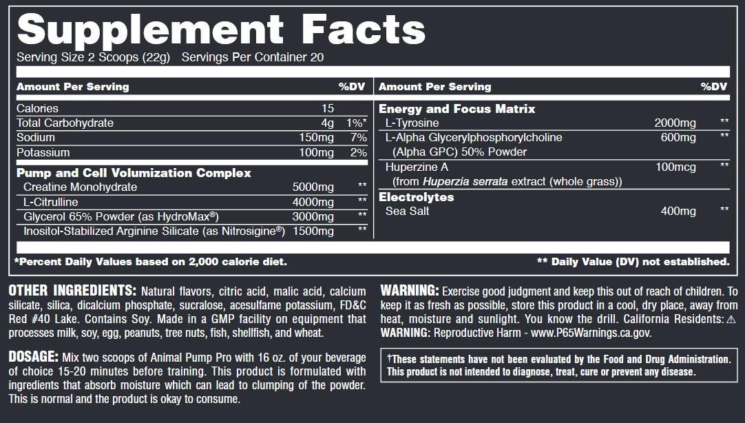 Animal Pump Pro - 440 de grame