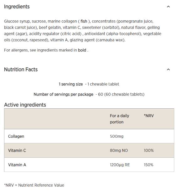 Gumii de colagen - 30 de gumii