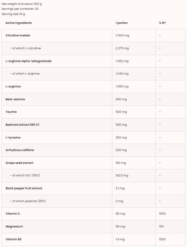 Pump Extreme / Pre-antrenament 300 grame