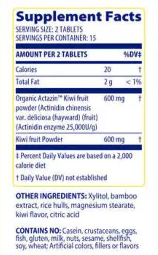 Kiwi Regularity - 30 de tablete masticabile