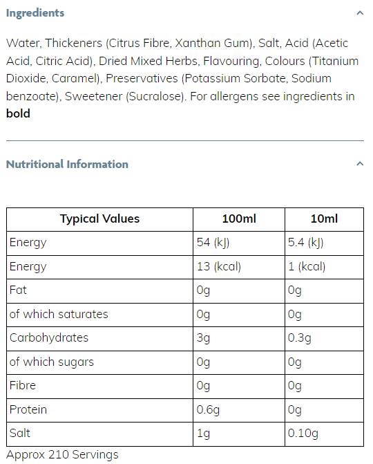 Sirop Skinny | Usturoi și ierburi - 425 ml