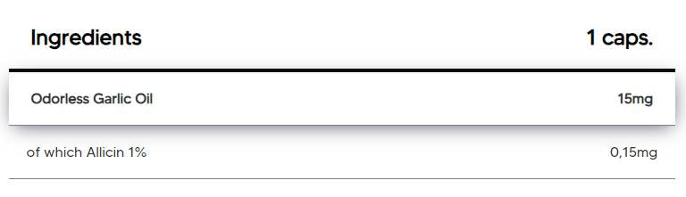 Usturoi 15 mg | cu alicina 1% - 120 capsule