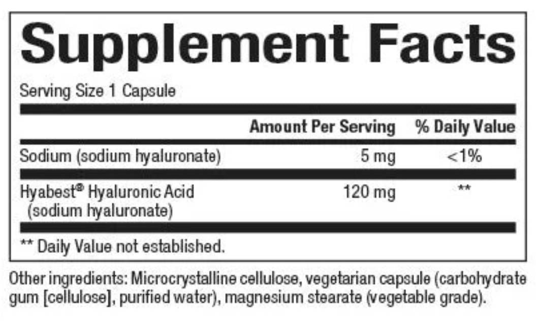 Acid hialuronic vegan HyAppeal® 120 mg - 60 capsule