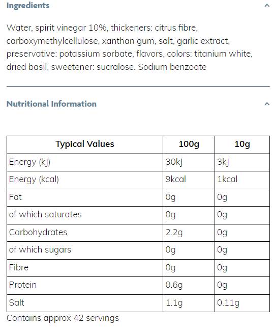 Sirop Skinny | Pansament Caesar - 425 ml