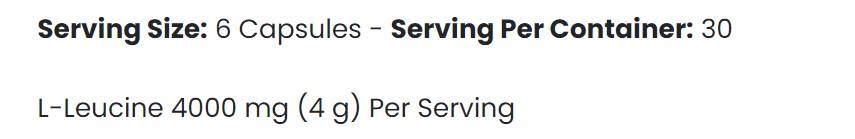 Leucina 4K - 180 capsule
