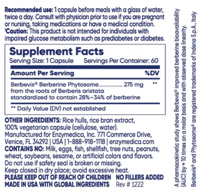 Fitozom berberinei | cu Berbevis® - 60 capsule