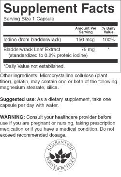 Bladderwrack 500 mg 60 capsule