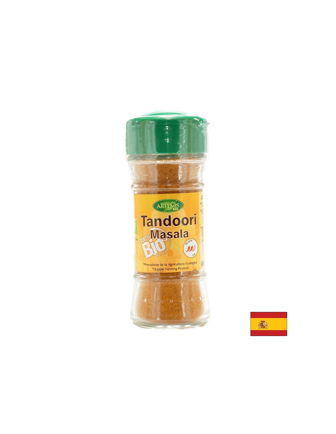 Condimente organice - Mix indian Tandoori Masala (fierbinte), 28 g, pudră