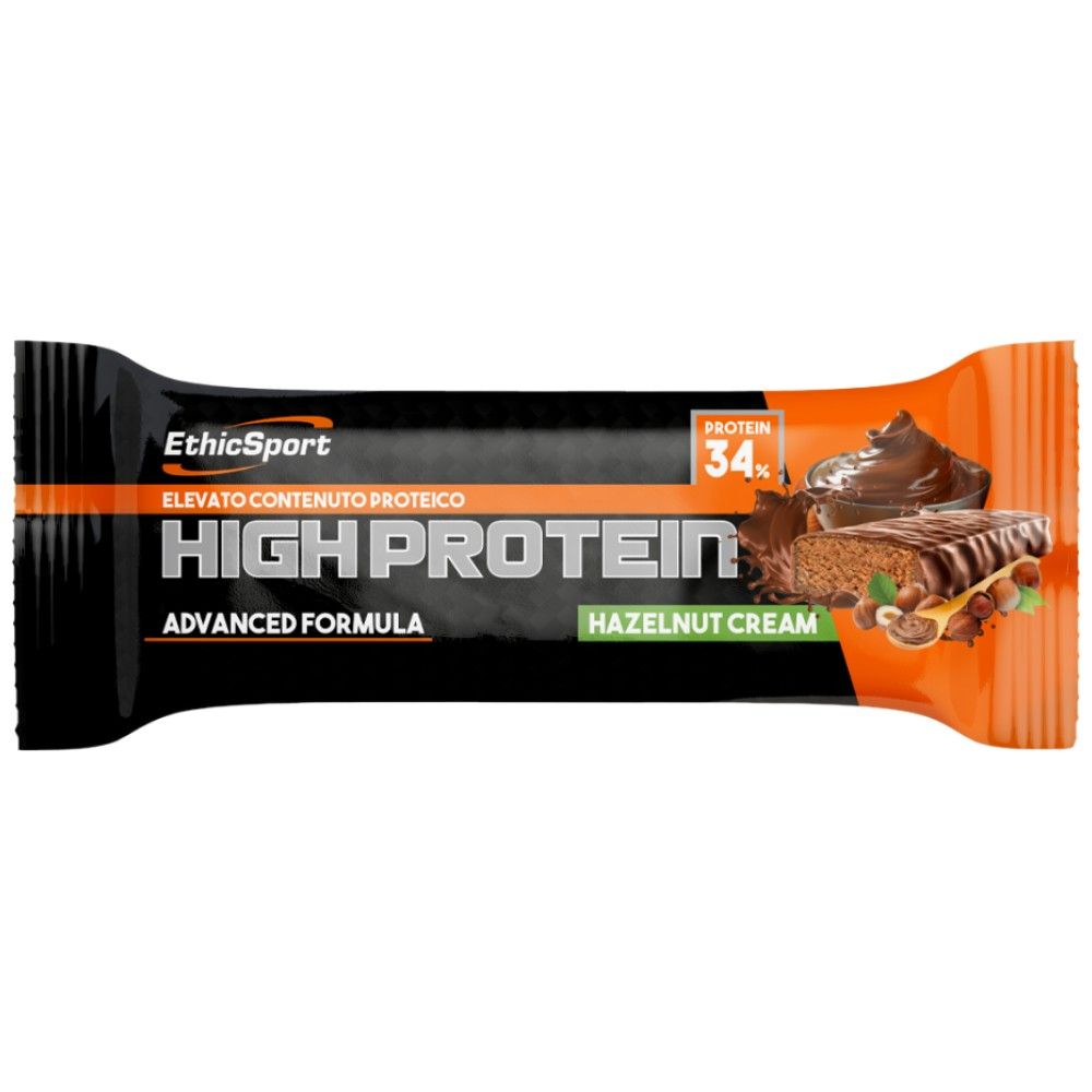 Baton HIGH PROTEIN - Crema de alune - 18 x 55 grame