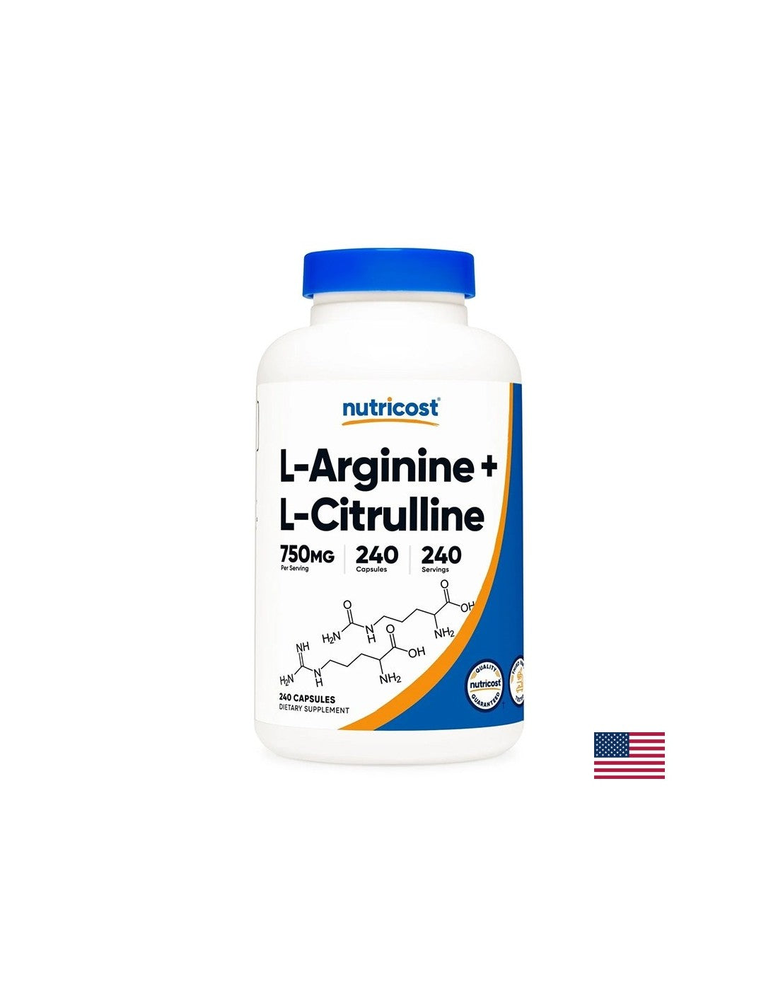 Ton si energie - L-Arginina + L-Citrulina (L-Arginina + L-Citrulina), 500 mg + 250 mg, 240 capsule