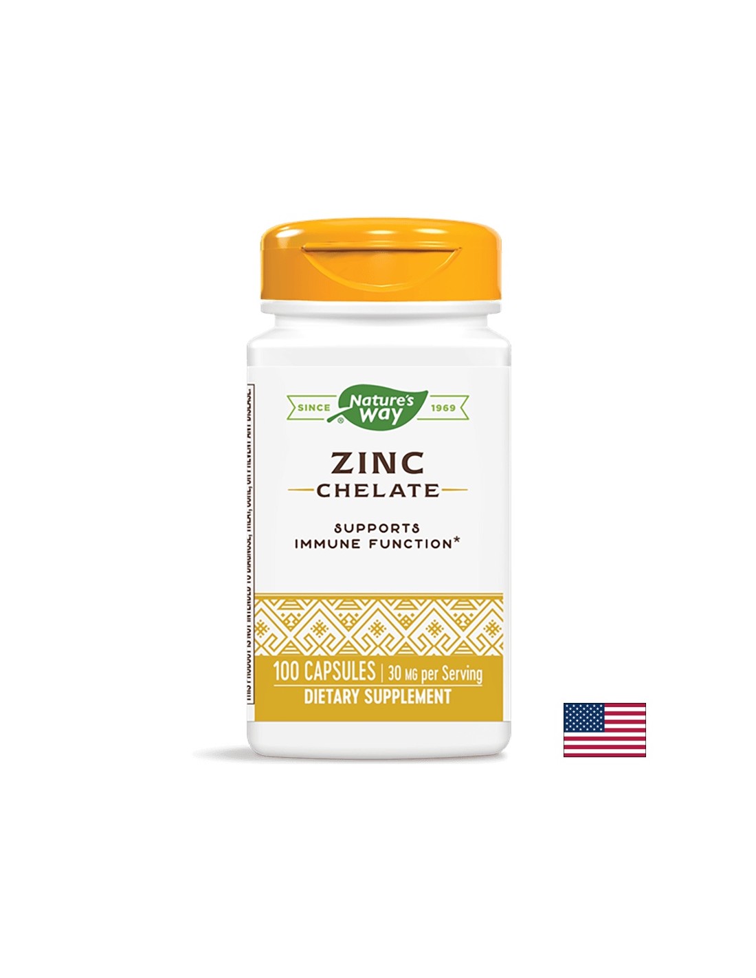 Chelat de zinc/ Zinc (chelat) x 100 capsule Nature's Way