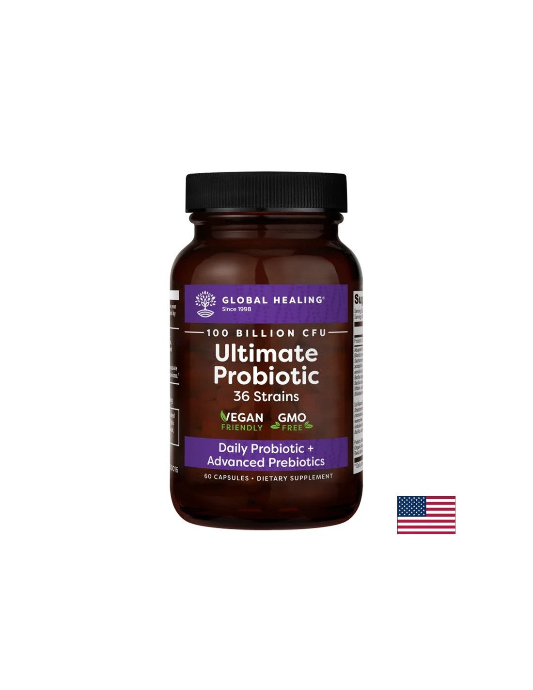 Ultimate Probiotic 100 de miliarde de probiotice active, 36 de tulpini x 60 de capsule