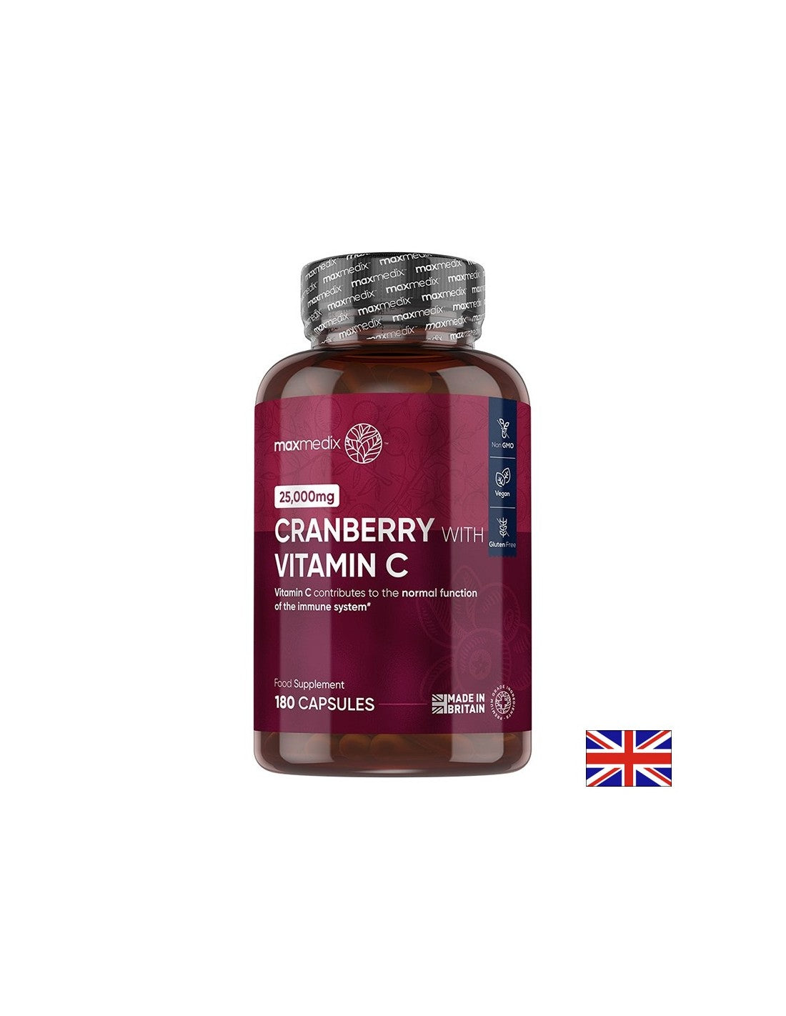 Sănătate urinară - Merișor 500 mg + Vitamina C 100 mg, 180 capsule