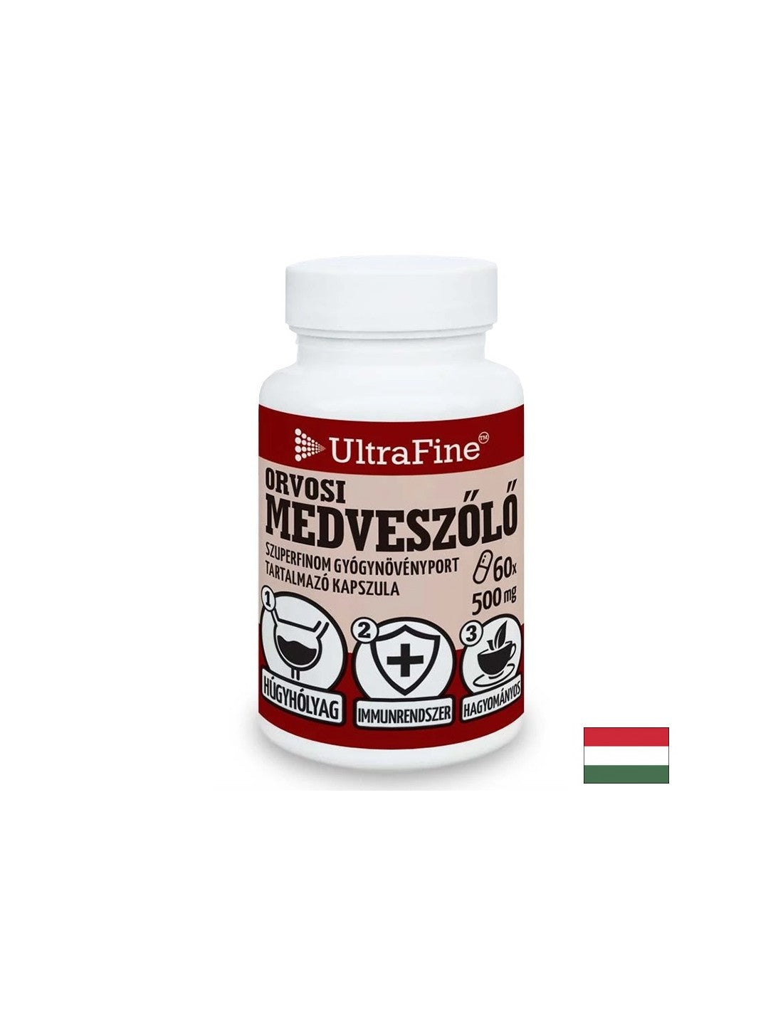 Sănătate urinară - Arbuștiș (frunze), 500 mg x 60 capsule