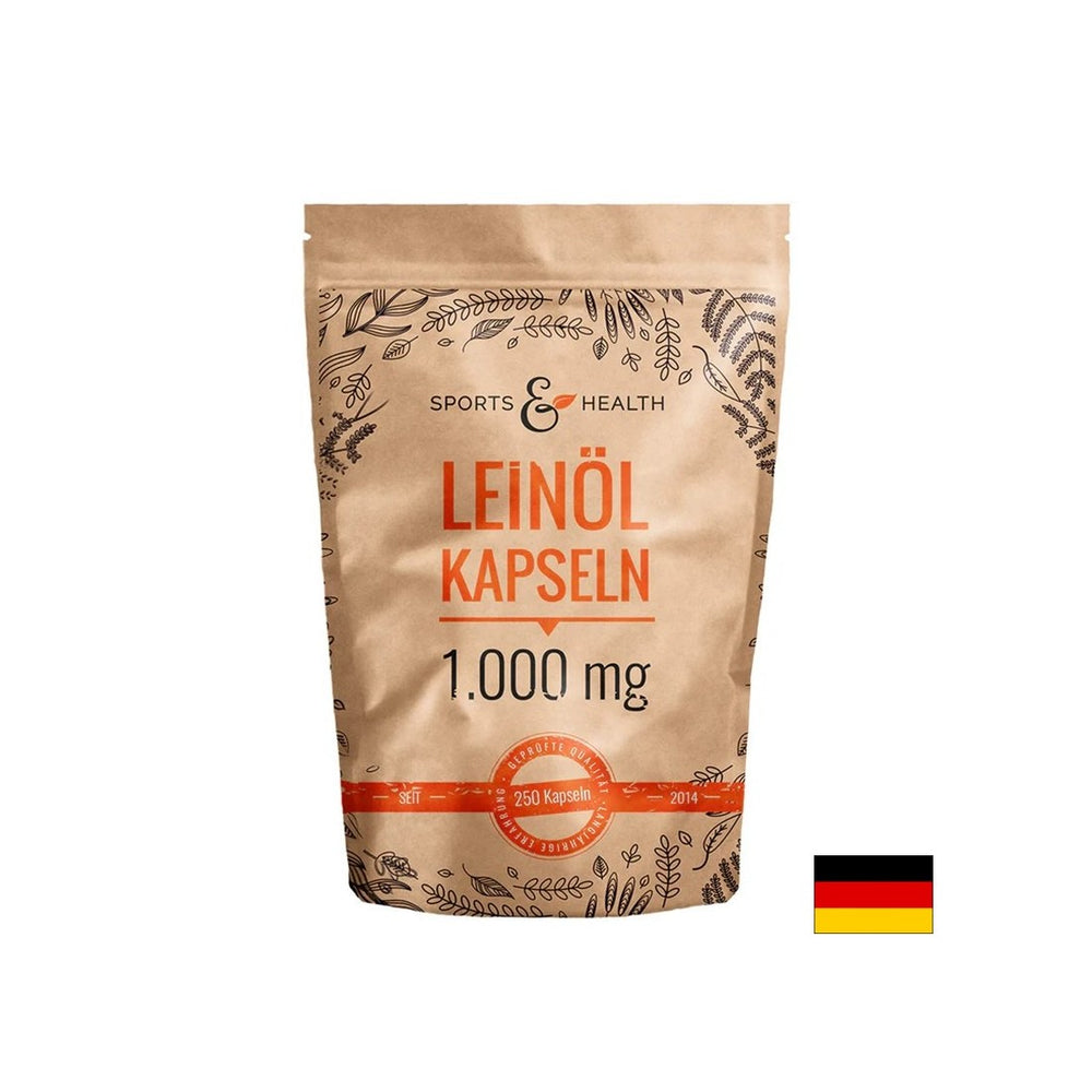 Pentru a susține imunitatea, funcția inimii și a creierului - Ulei de semințe de in, 1000 mg x 250 capsule