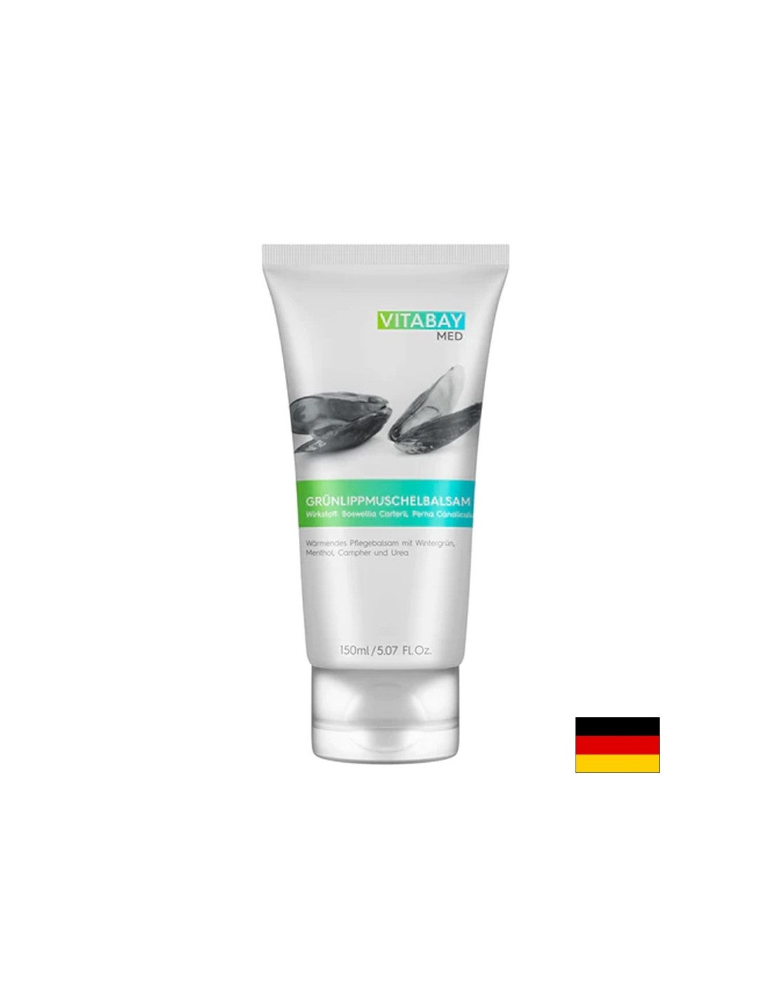 Susține oasele, articulațiile și mușchii - Balsam de midii cu buze verzi și uleiuri esențiale, 150 ml