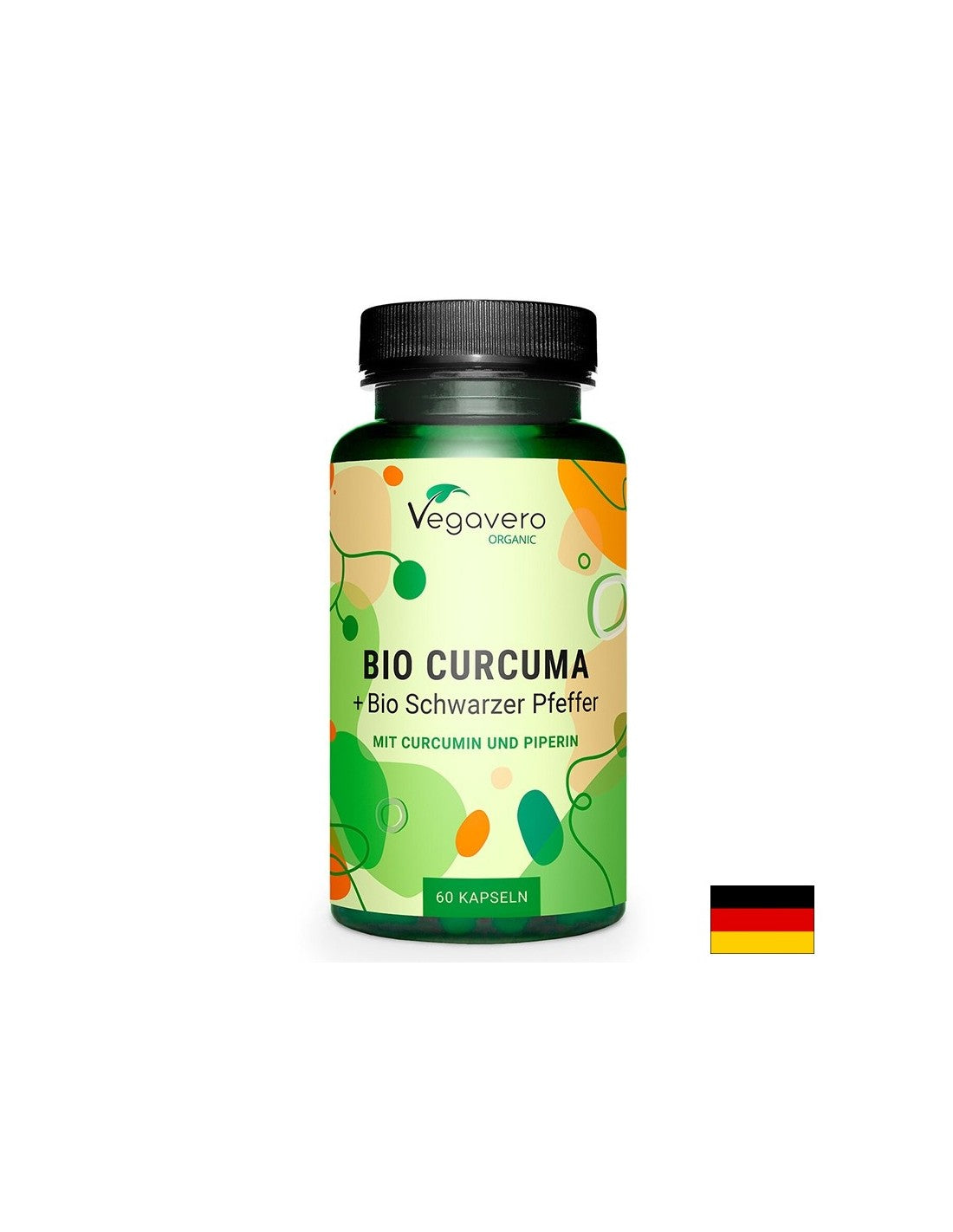 To support joints and good digestion - Turmeric + Black pepper BIO, 400 mg x 60 capsules Vegavero - Nutra Best Europe