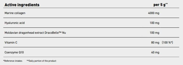 Colagen Anti-Age | Colagen marin cu DracoBelle™ Nu, acid hialuronic și CoQ10 - 300 grame