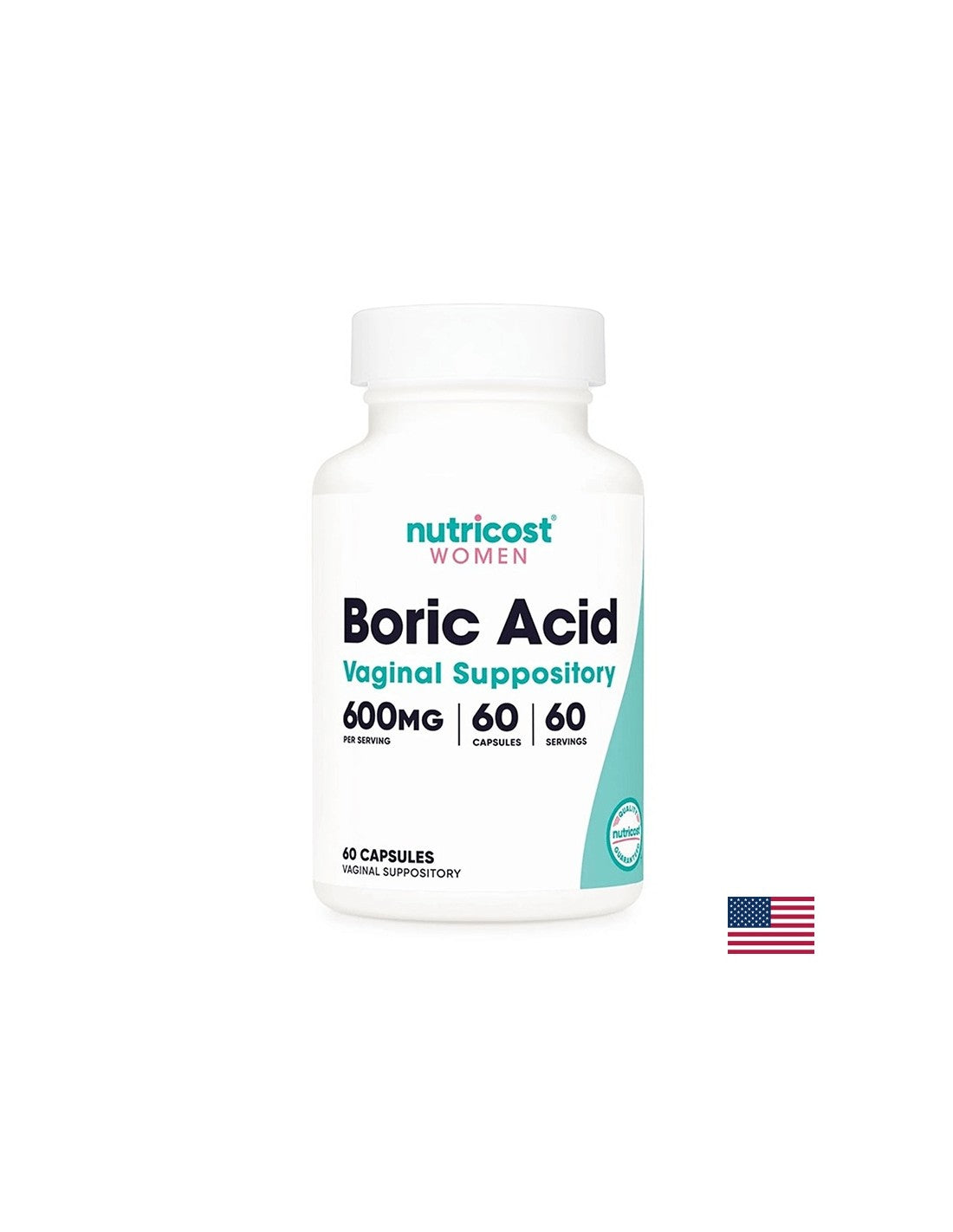 Infecții vaginale - Acid boric (Acid boric), 600 mg x 60 capsule vaginale