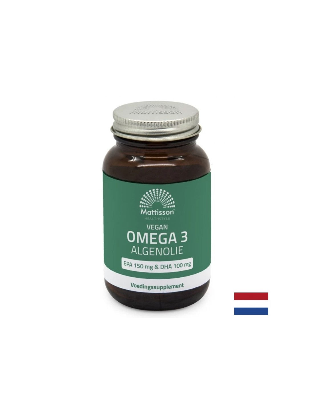 Omega-3 vegan din alge - Suport pentru funcția inimii și a creierului, EPA 150 mg, DHA 100 mg, 60 capsule
