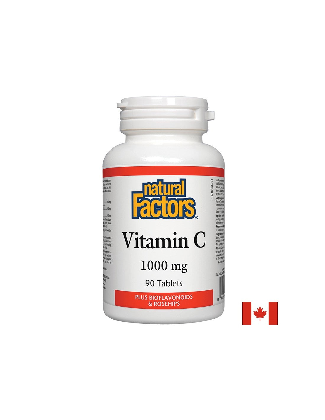 Vitamina C 1000 mg Bioflavonoide si Macese / Vitamina C 1000 mg cu Macese si Bioflavone x 90 tablete Natural Factors