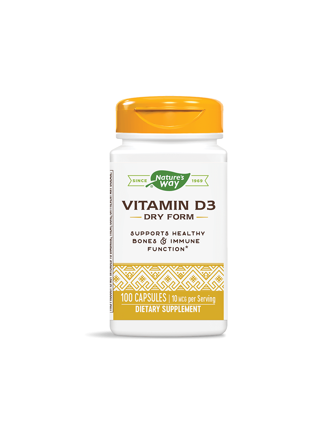 Vitamina D3 Dry Form/ Vitamina D3 (uscata) 400 UI x 100 capsule Nature's Way