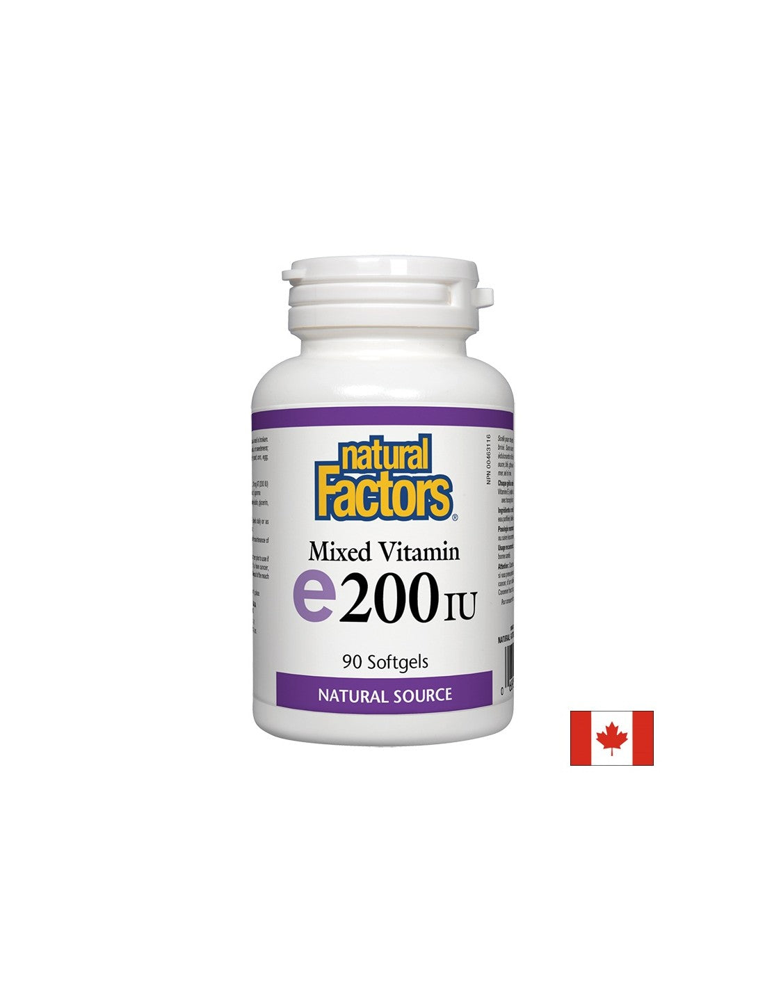 Vitamina E 200 UI Tocoferol Sursă Naturală - 90 capsule