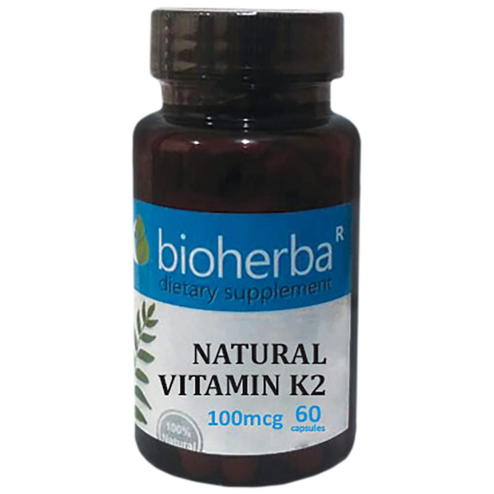 Vitamina K2 naturala 100 mcg - 60 capsule