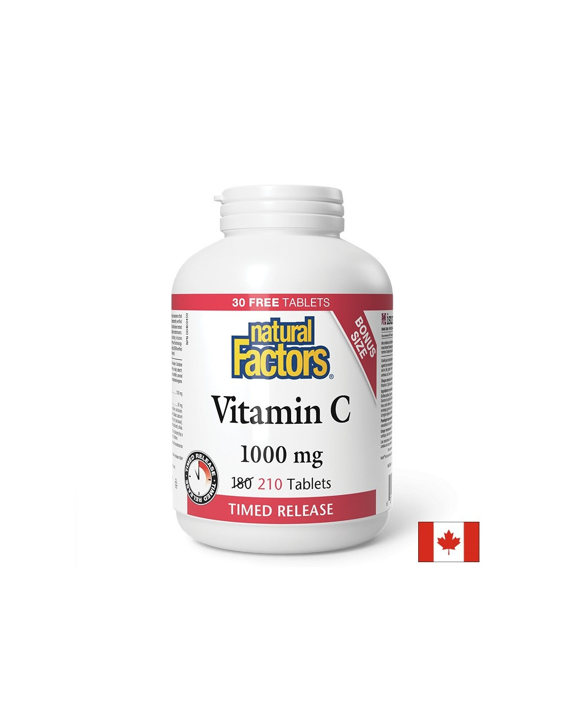 Vitamina C 1000 mg și Bioflavone - Imunitate, 210 tablete (eliberare prelungită) Natural Factors