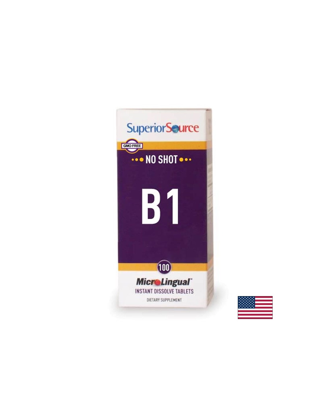 Vitamina B1 (monitrat de tiamină) - Sistemul nervos și sănătatea cardiovasculară, 100 mg x 100 comprimate sublinguale Sursă superioară