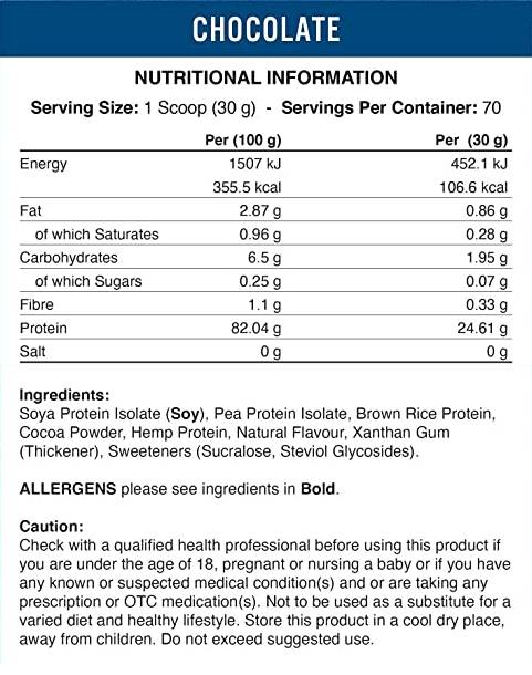 Vegan-Pro - Amestec de proteine pe bază de plante - 2100 grame