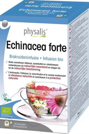 Ceai Echinacea forte bio x 20 buc. - PHYSALIS