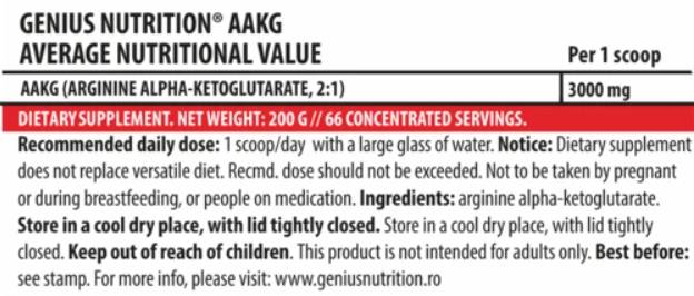 Pulbere AAKG - 200 de grame