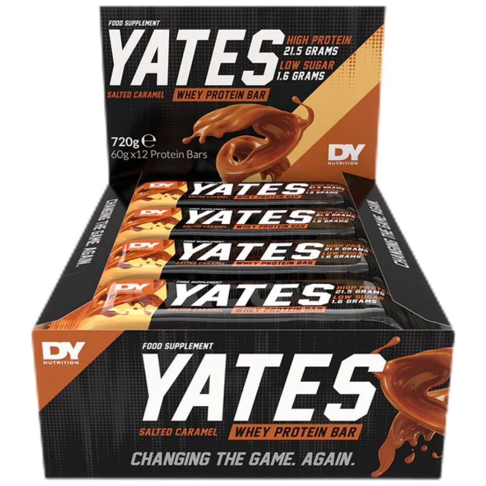 Baton proteic din zer Yates | Fara zahar - 12 x 60 grame
